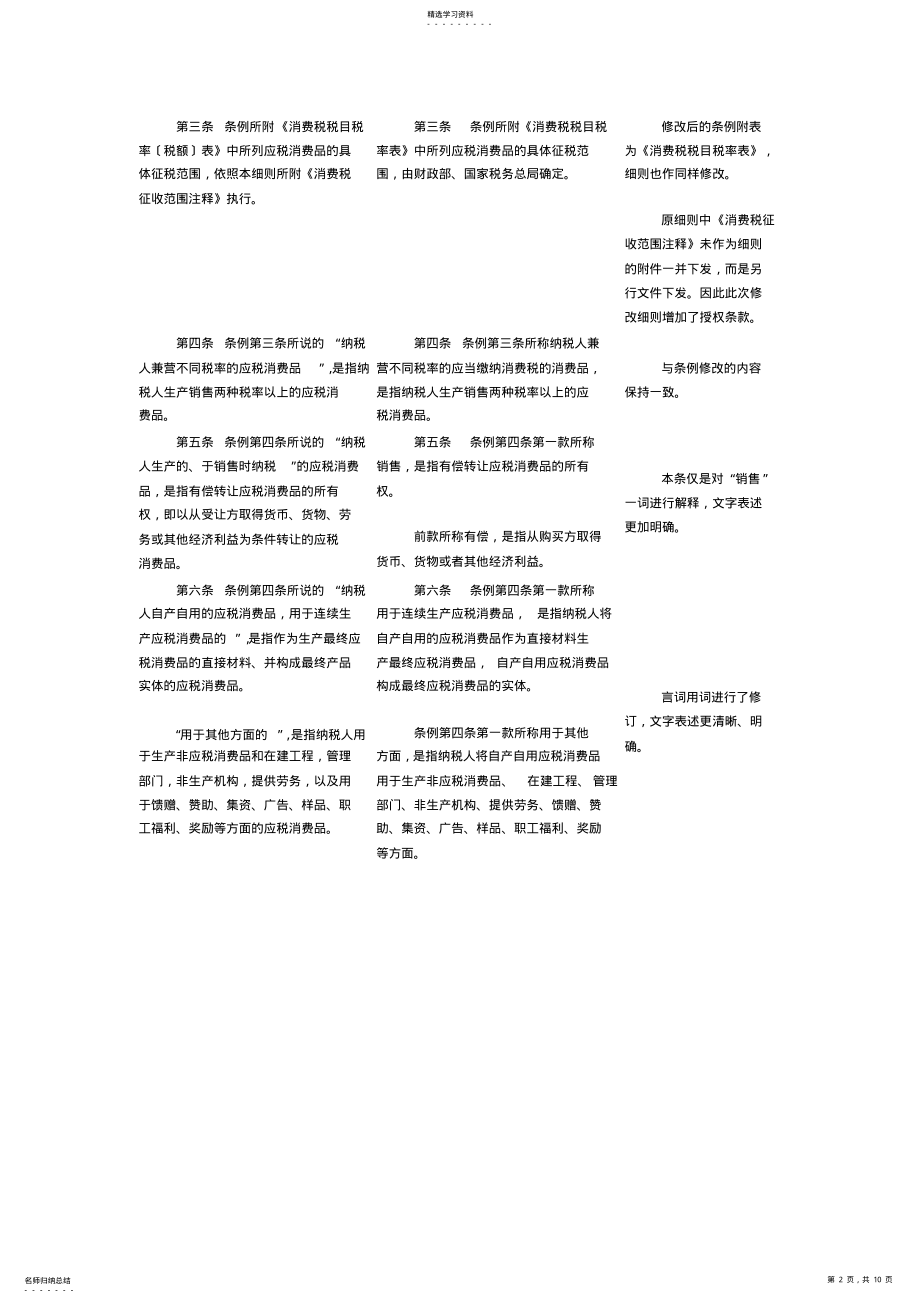 2022年消费税实施细则条文对比解析 .pdf_第2页