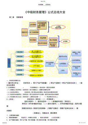 2022年中级财务管理公式大全 .pdf