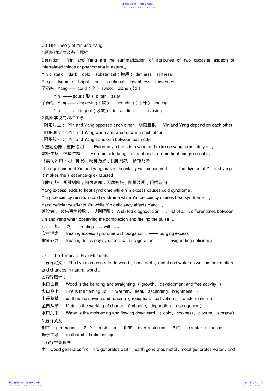 中医英语期末复习 .pdf_第2页