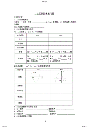 2022年二次函数期末复习题2 .pdf