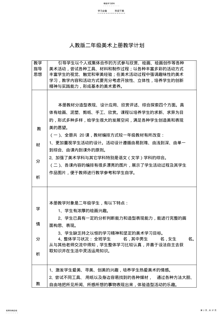 2022年二年级上美术教案 .pdf_第2页