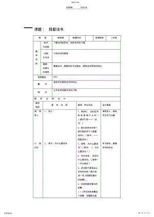 2022年二年下册校本教材教案人与自我 2.pdf