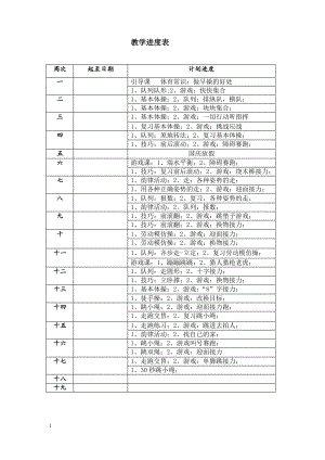 小学体育六年级上教学进度表.体育教案.pdf