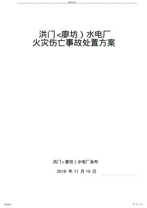 2022年火灾伤亡事故处置措施 .pdf