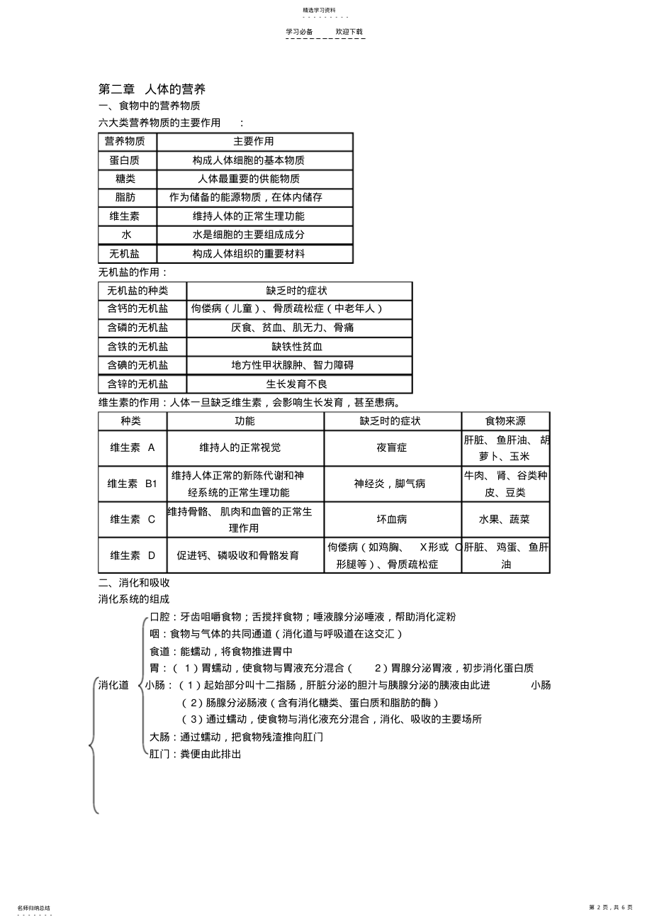 2022年生物期末知识点复习 .pdf_第2页