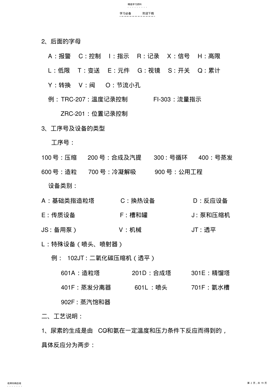 2022年二氧化碳气提法尿素工艺学习笔记 2.pdf_第2页