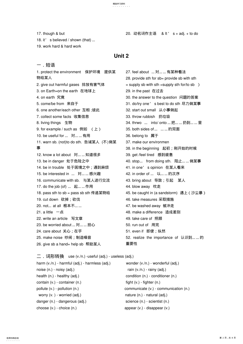 2022年牛津英语七年级下册复习资料 .pdf_第2页