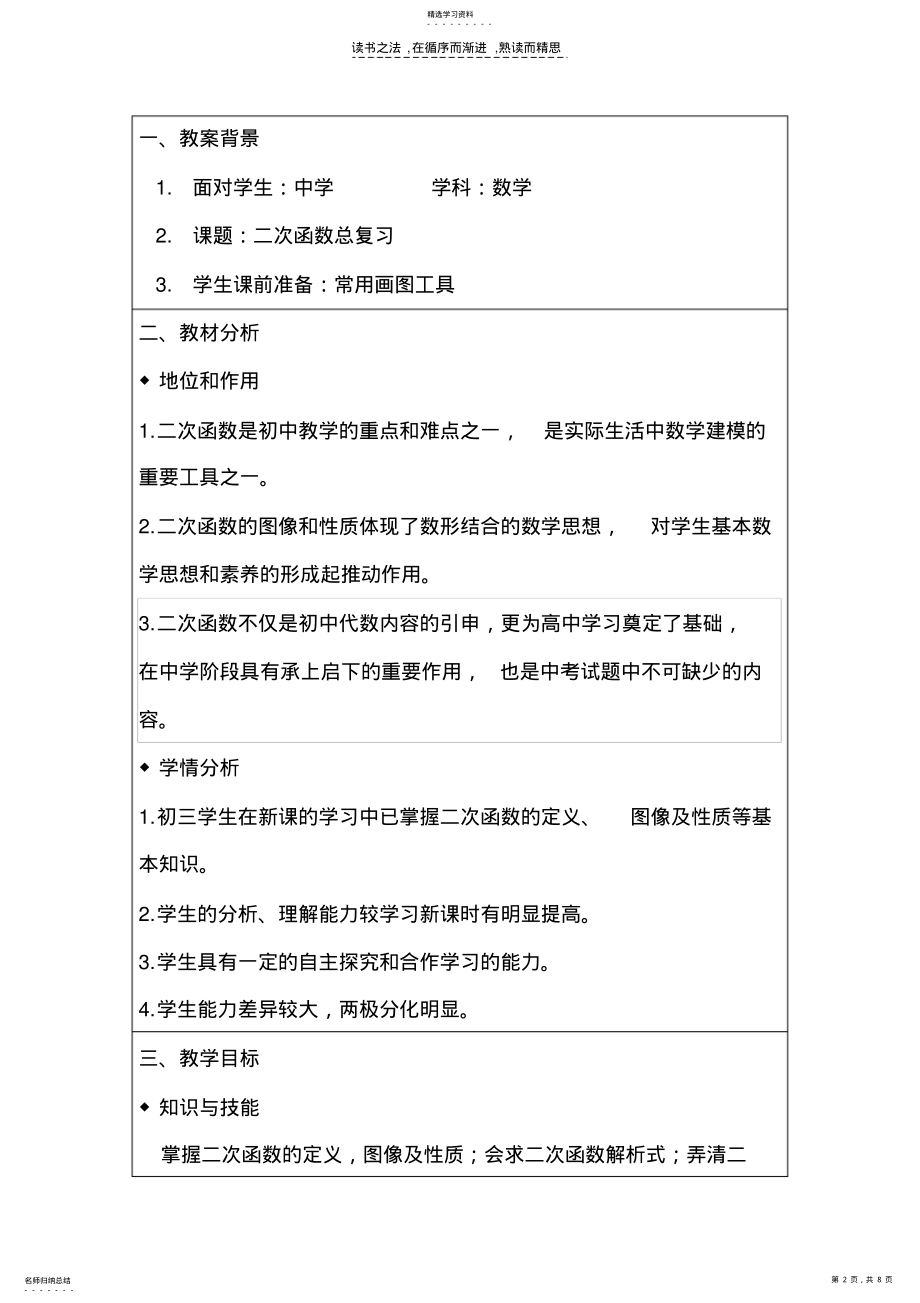 2022年二次函数总复习张玉洁 .pdf_第2页