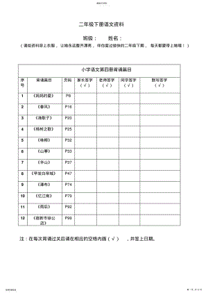 2022年二年级下册语文知识梳理 .pdf