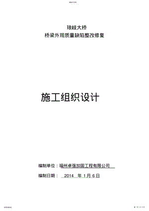 2022年琅岐大桥桥梁质量缺陷施工组织技术方案 .pdf