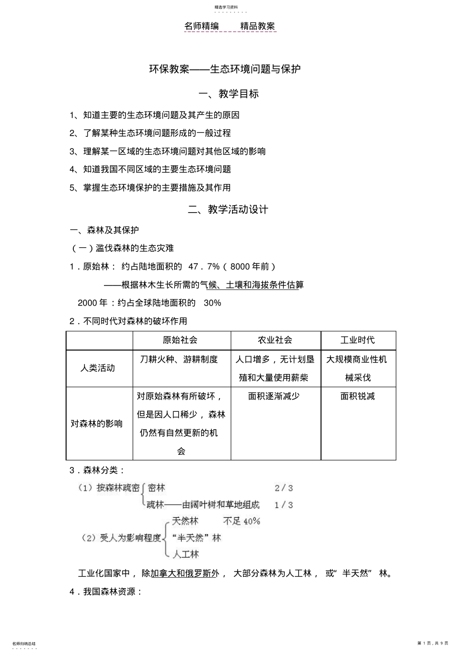 2022年环保教案生态环境问题与保护 .pdf_第1页