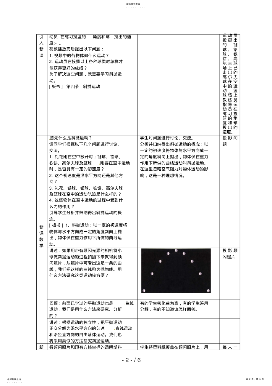 2022年物理：鲁科版必修23..4斜抛运动 .pdf_第2页