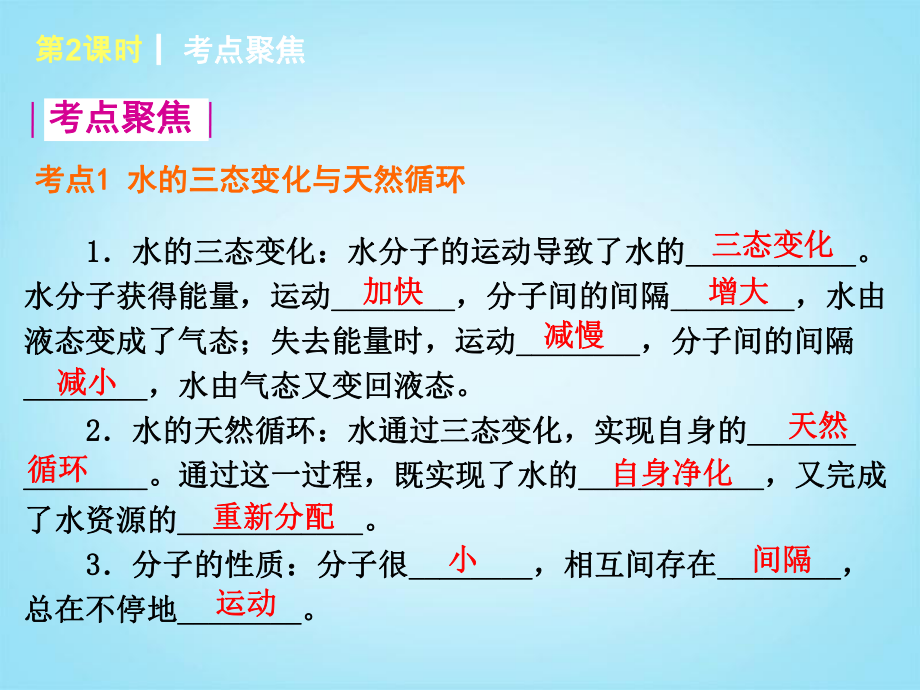 2014年中考第2课时水的分解、合成与净化（查漏补缺+专题专练）课件鲁教版.ppt_第2页