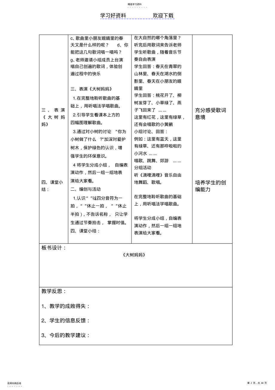 2022年二年级音乐下册教案 .pdf_第2页