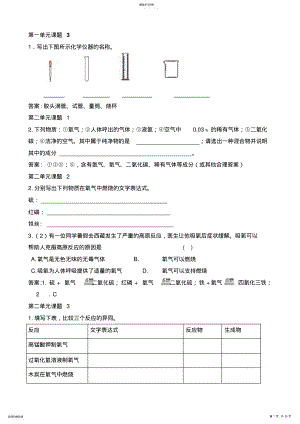 2022年九年级化学上册练习题及答案 .pdf