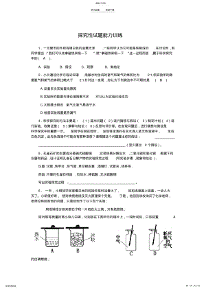 2022年九年级化学探究性试题能力训练 .pdf