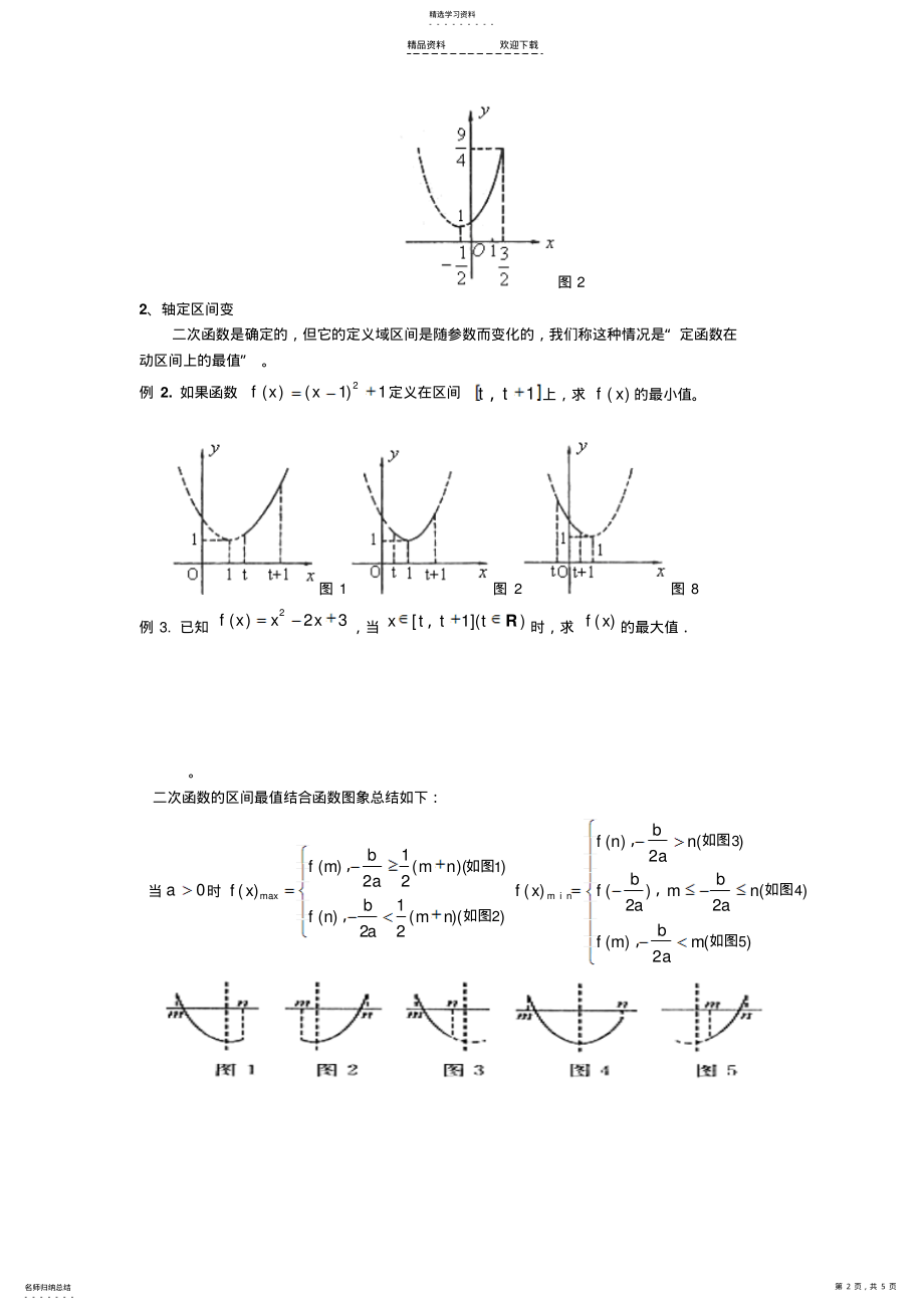 2022年二次函数动轴与动区间问题2 .pdf_第2页