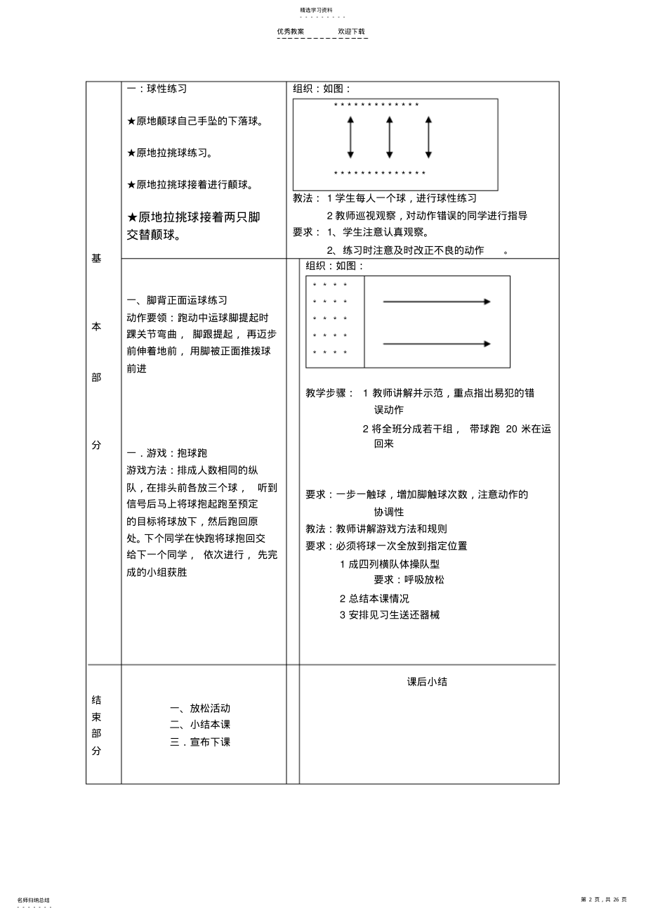 2022年二年级足球教案 .pdf_第2页