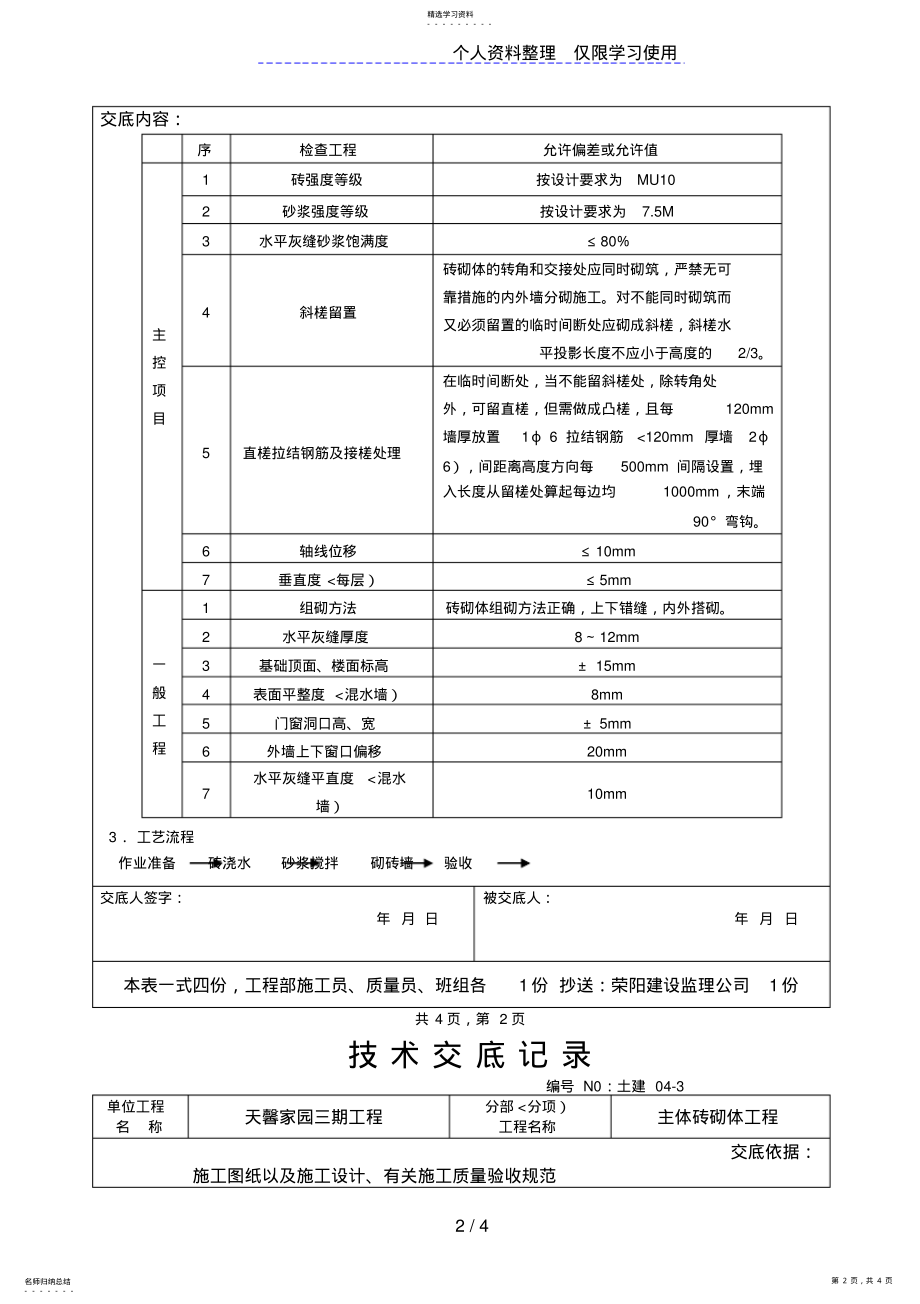 2022年主体砖砌体工程技术交底 .pdf_第2页