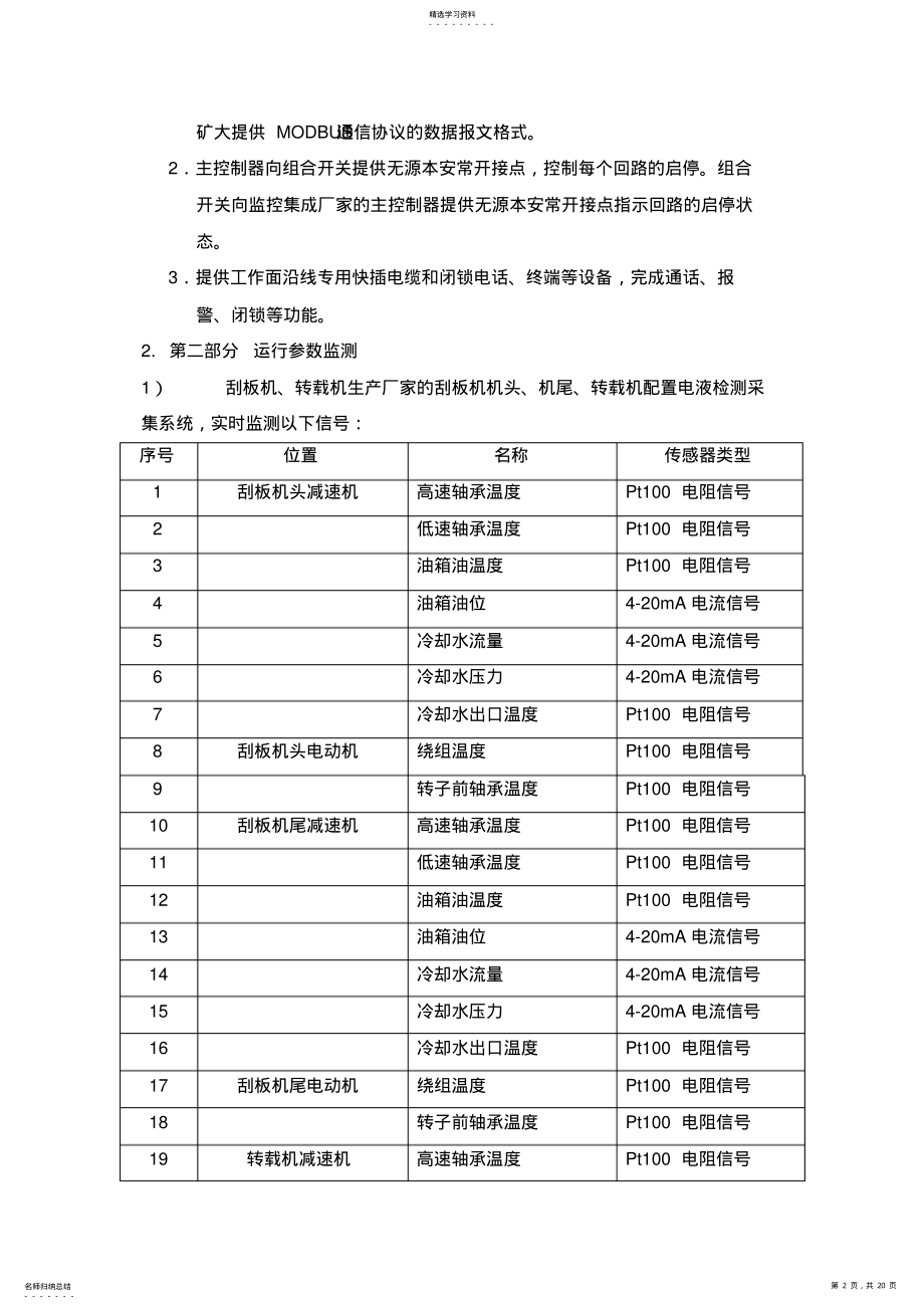 2022年煤炭综采成套装备附智能控制系统采购项目技术规格要求 .pdf_第2页