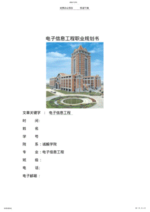 2022年电子信息工程职业生涯规划书 .pdf