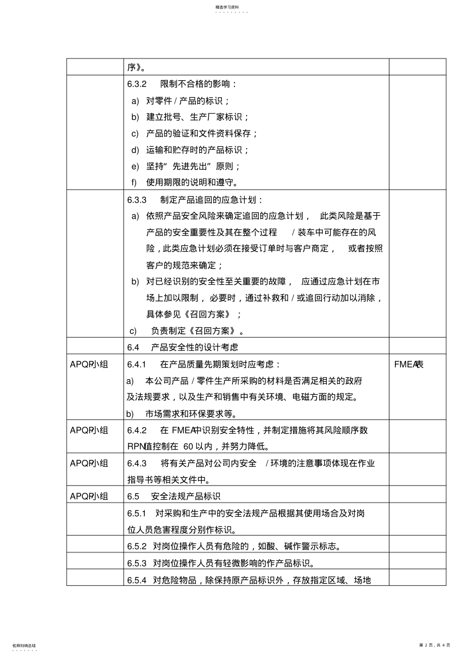 2022年产品安全性控制程序 .pdf_第2页