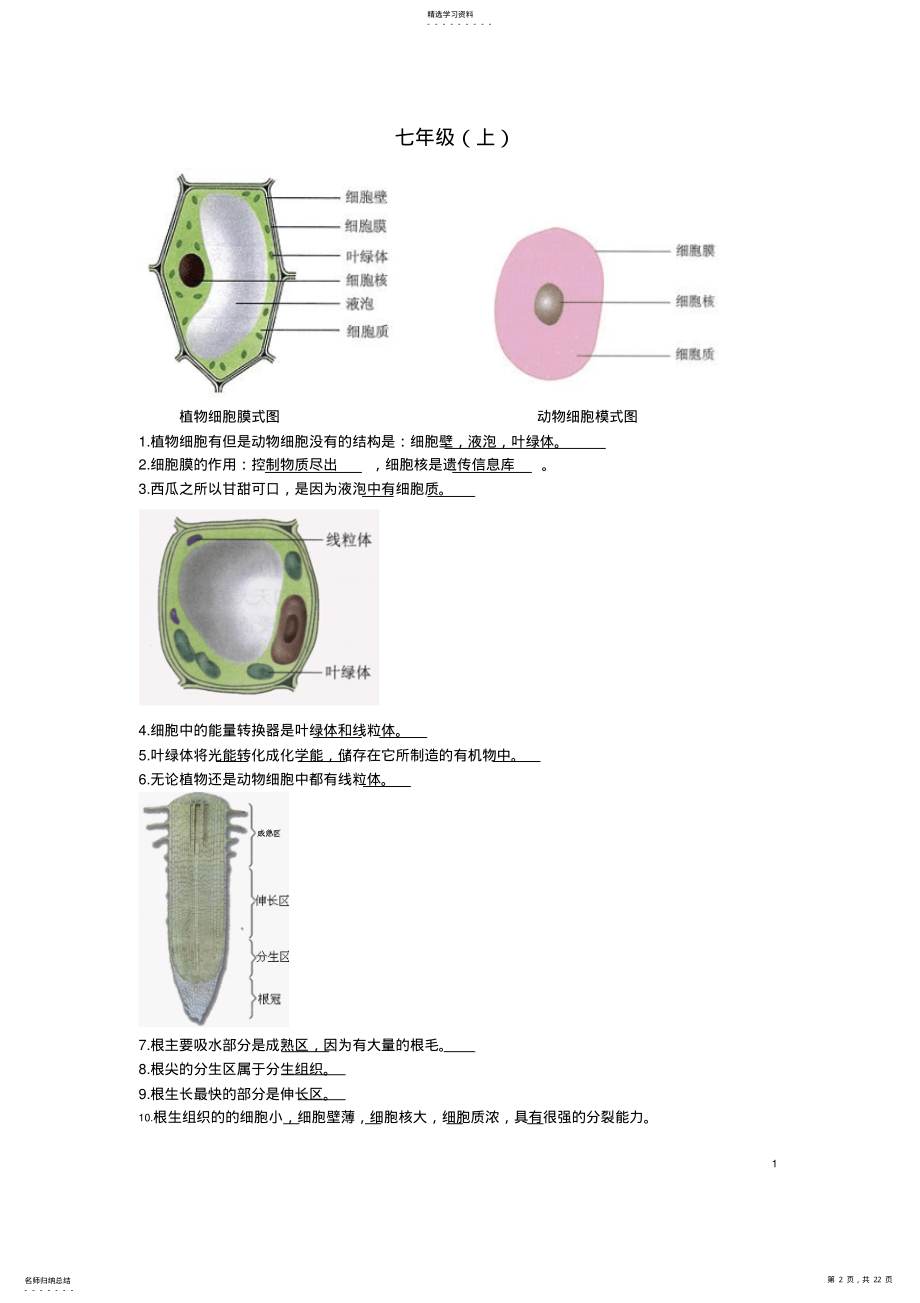 2022年人教版初中生物中考复习图专题 2.pdf_第2页