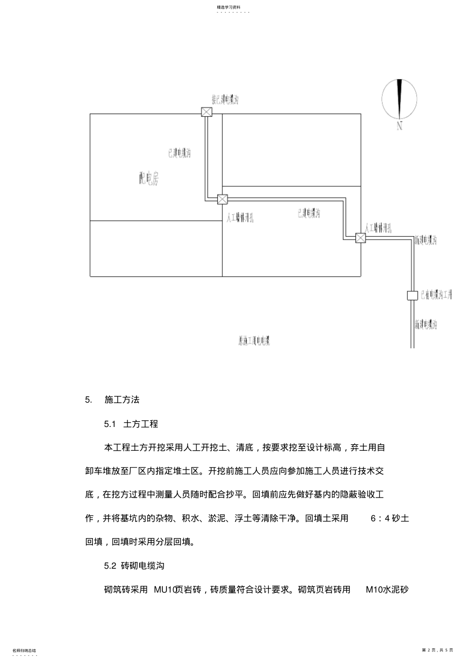 2022年电缆沟施工专业技术方案90379 .pdf_第2页