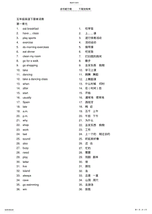 2022年五年级英语下册单词表 .pdf