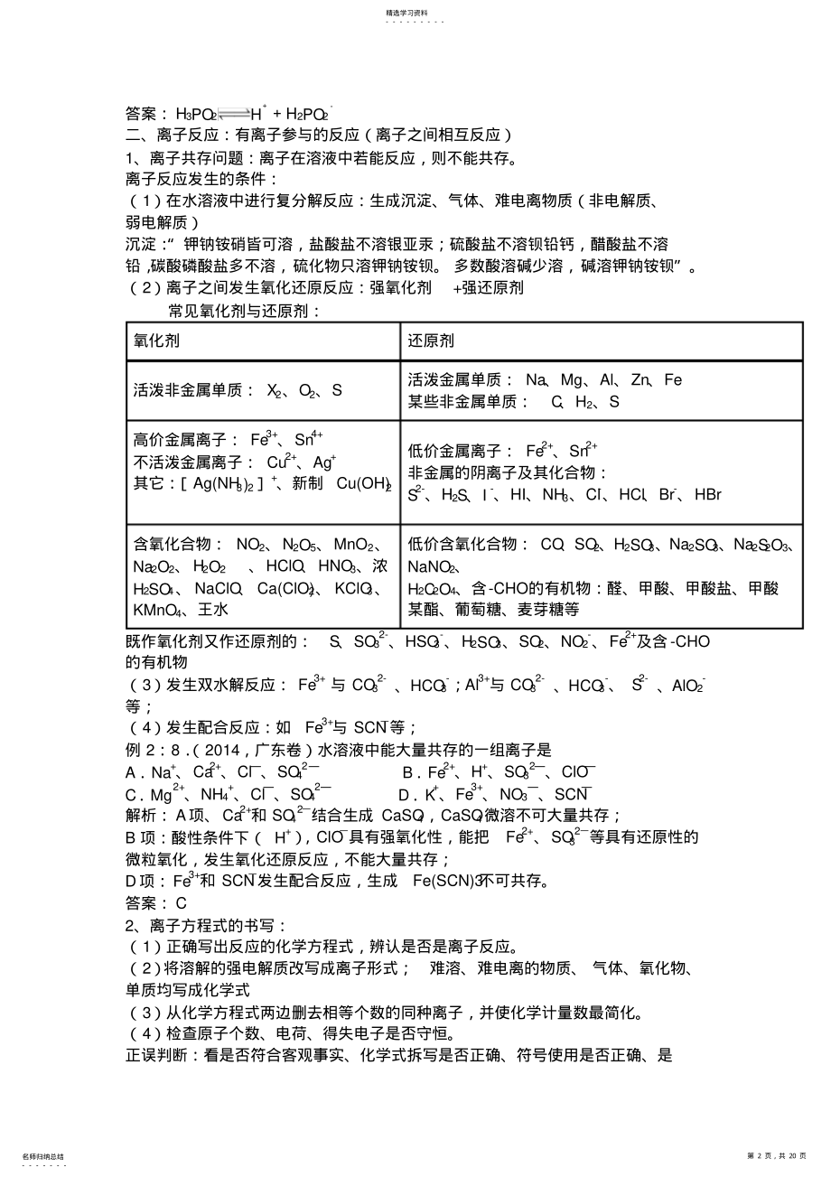 2022年知识点归纳1—元素化学 .pdf_第2页