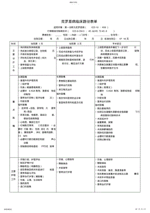 2022年克罗恩病临床路径表单 .pdf