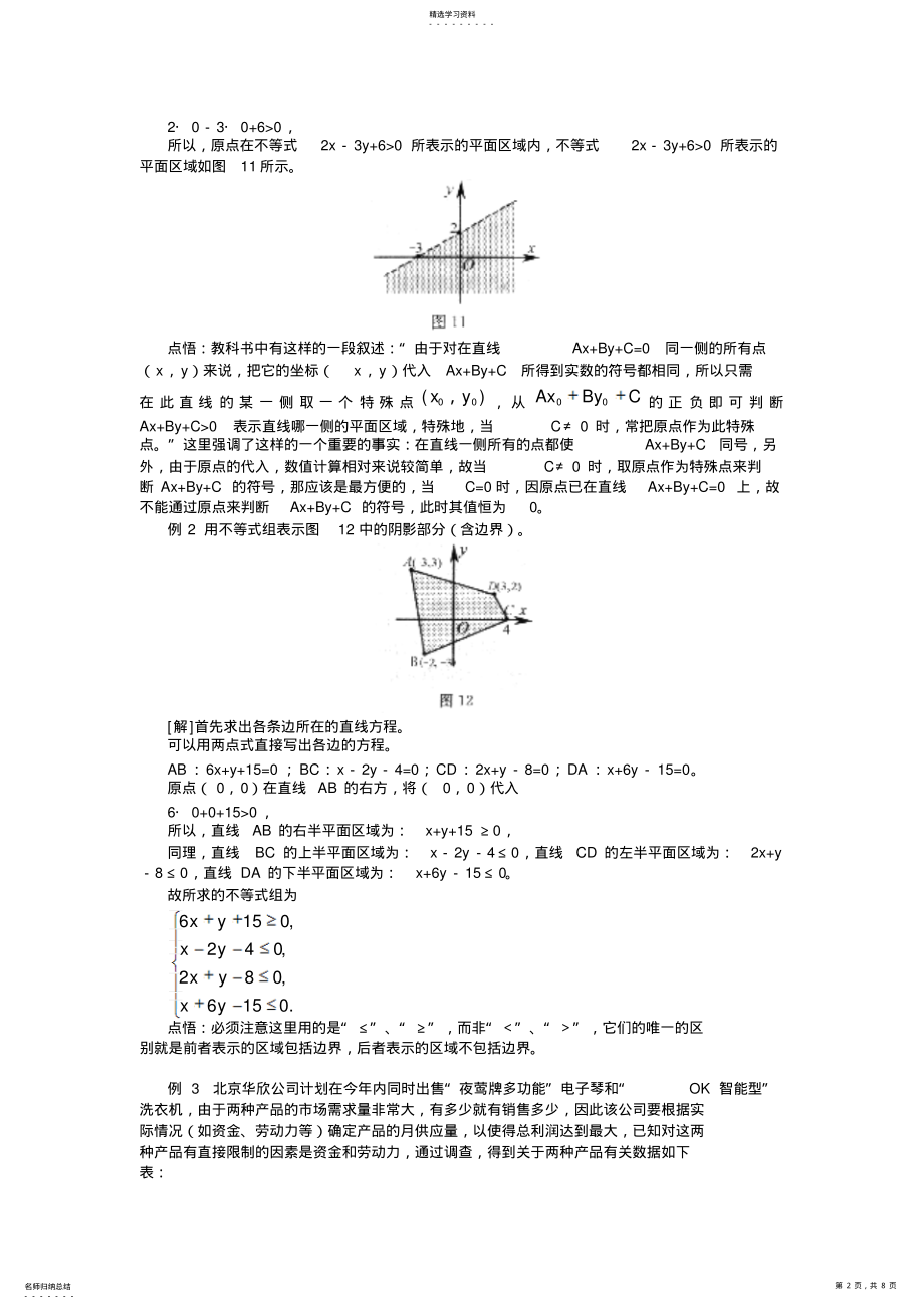 2022年简单线性规划及实际应用 .pdf_第2页