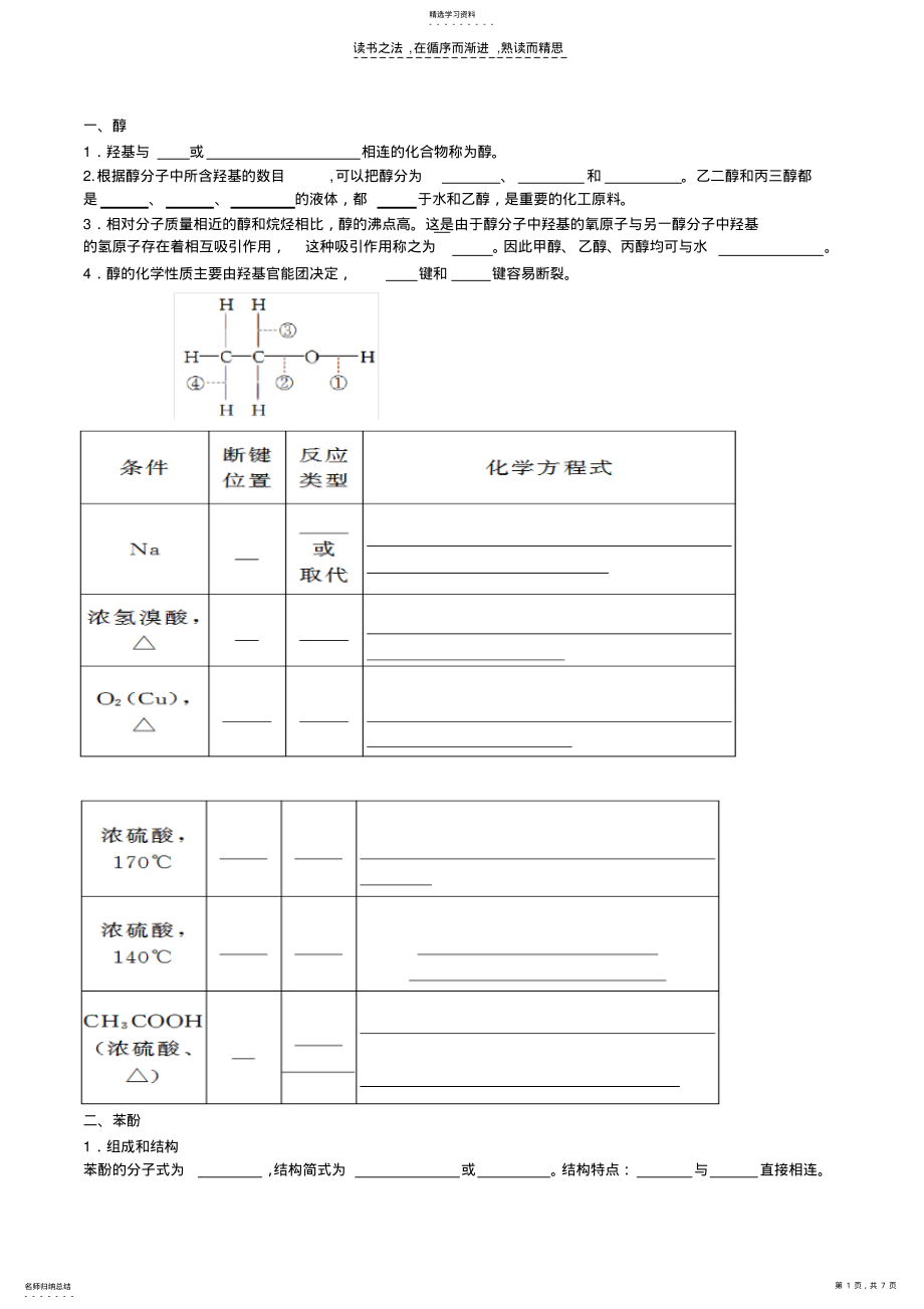 2022年第三章醇酚知识点 .pdf_第1页