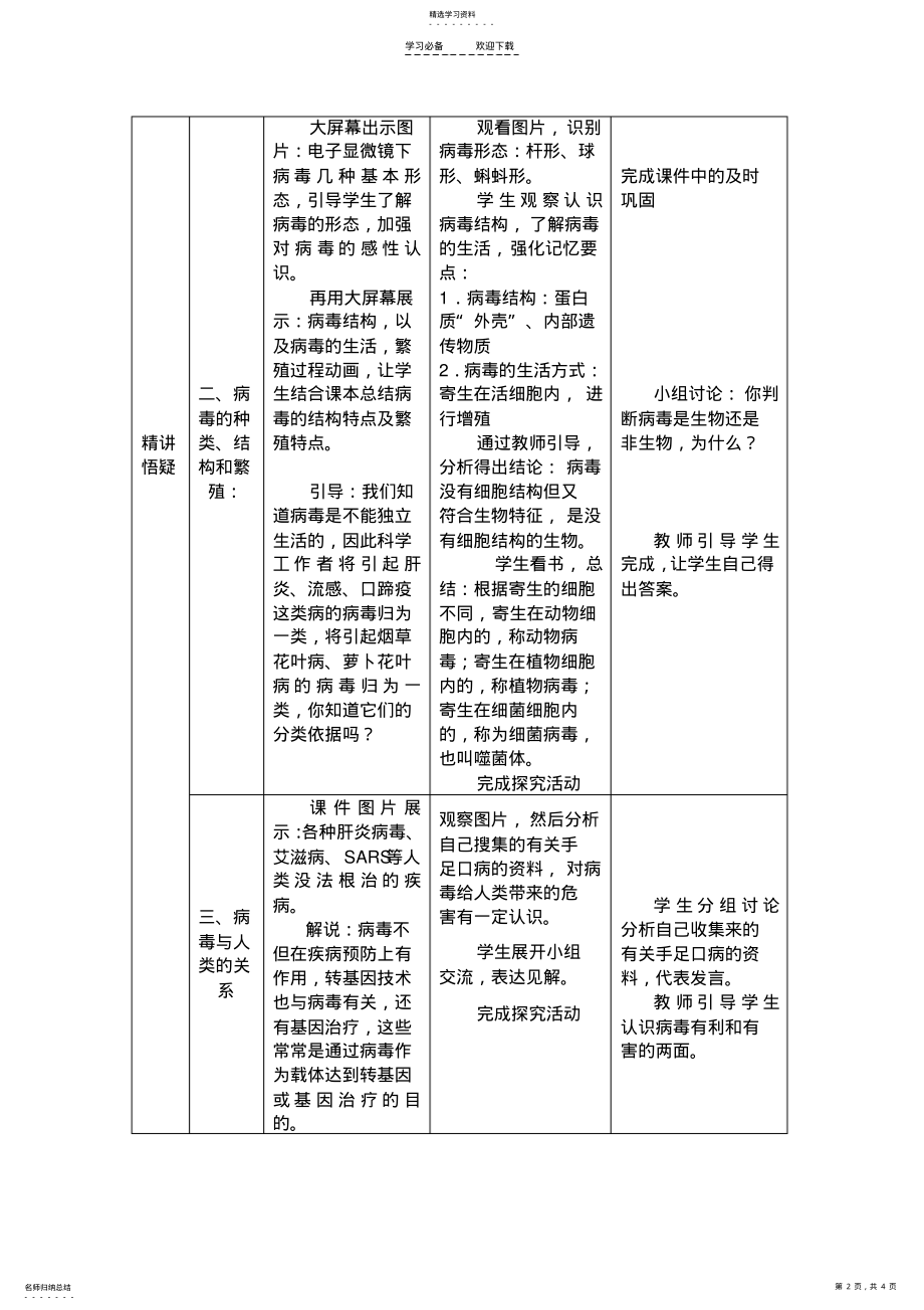 2022年第五章病毒教学设计 .pdf_第2页