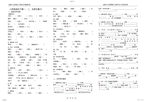 2022年八年级人教版语文下册知识归纳整理 2.pdf