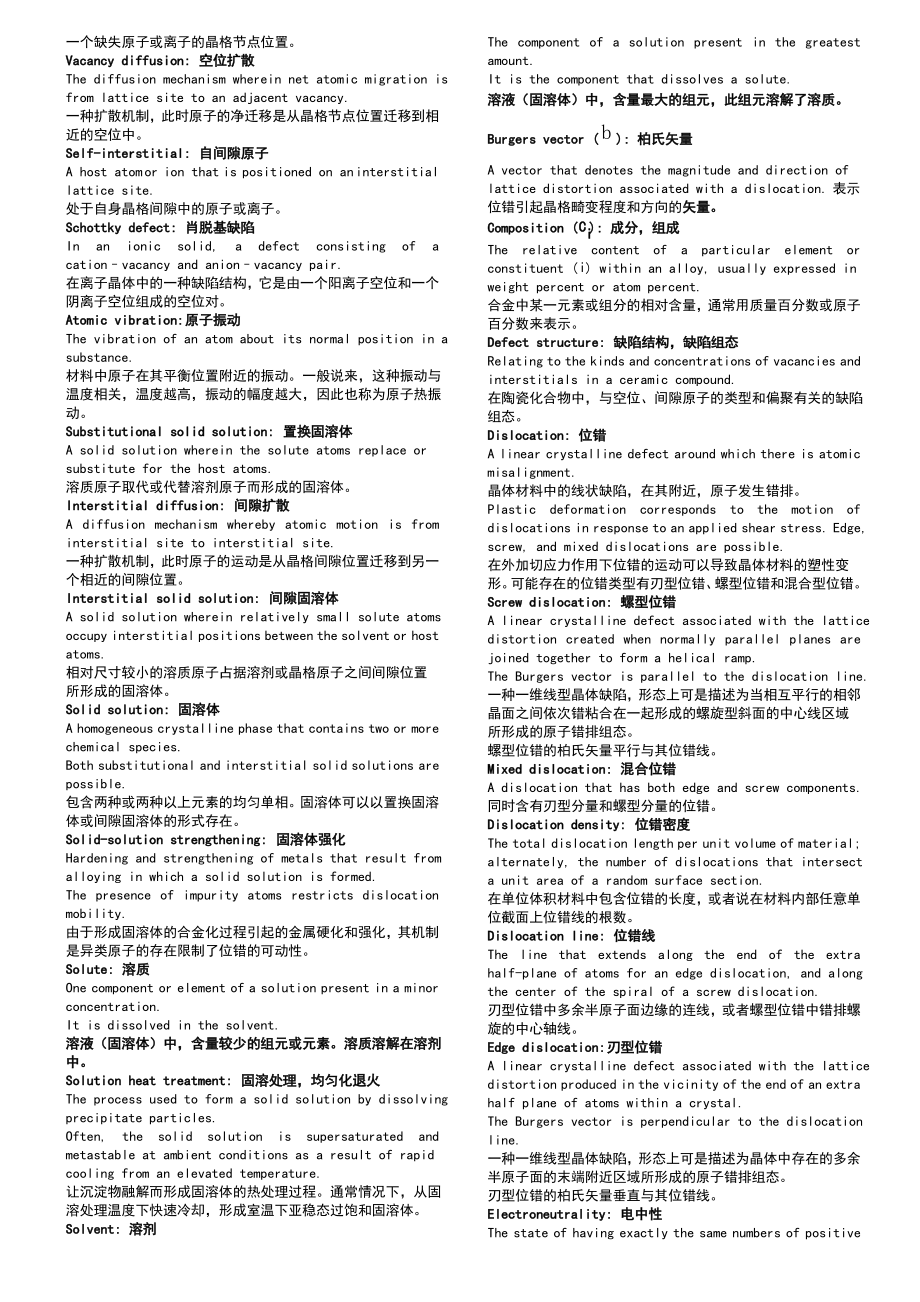 材料科学基础专有名词英文翻译.pdf_第2页