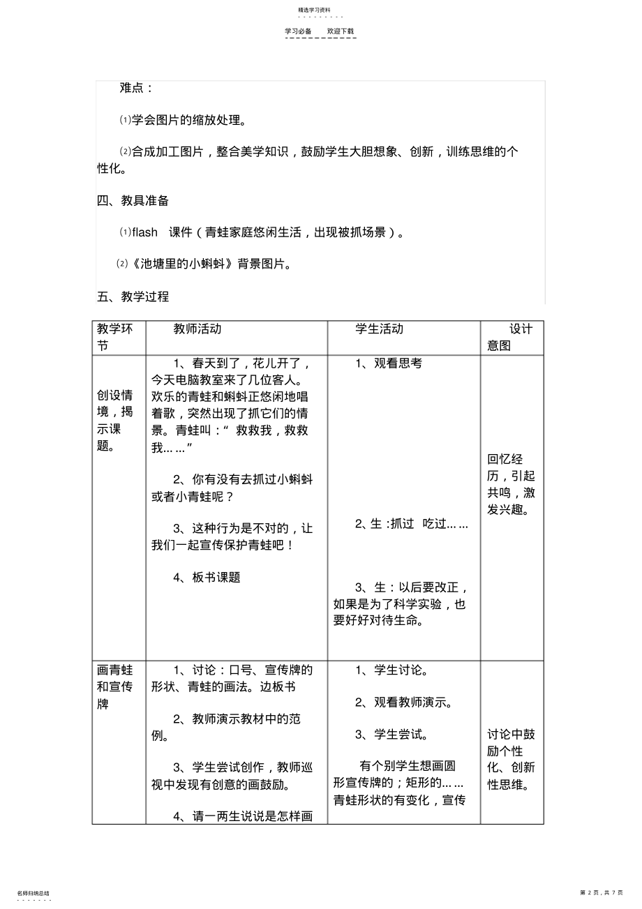 2022年保护青蛙宣传画教案 .pdf_第2页