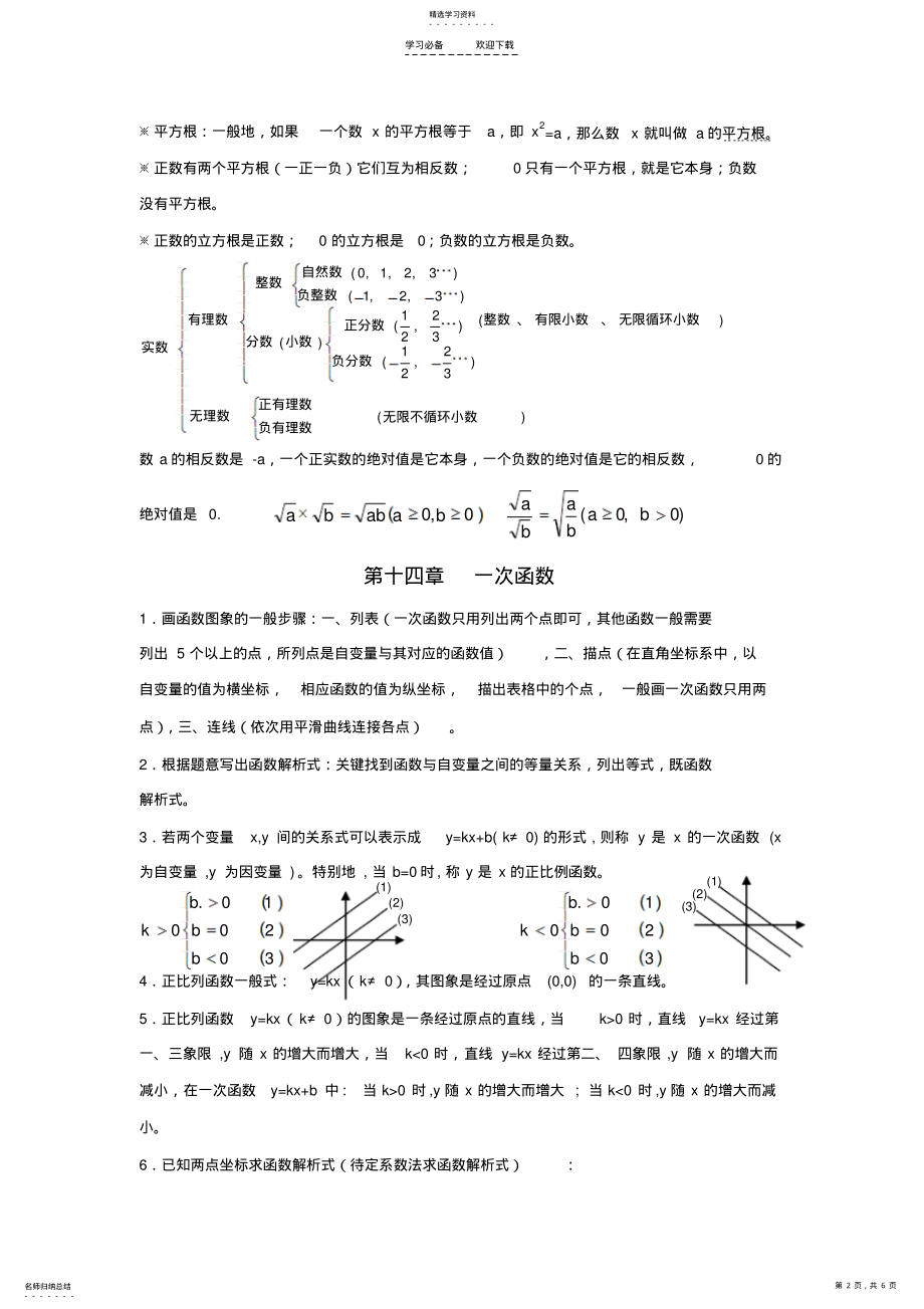 2022年人教版数学八年级知识点 2.pdf_第2页