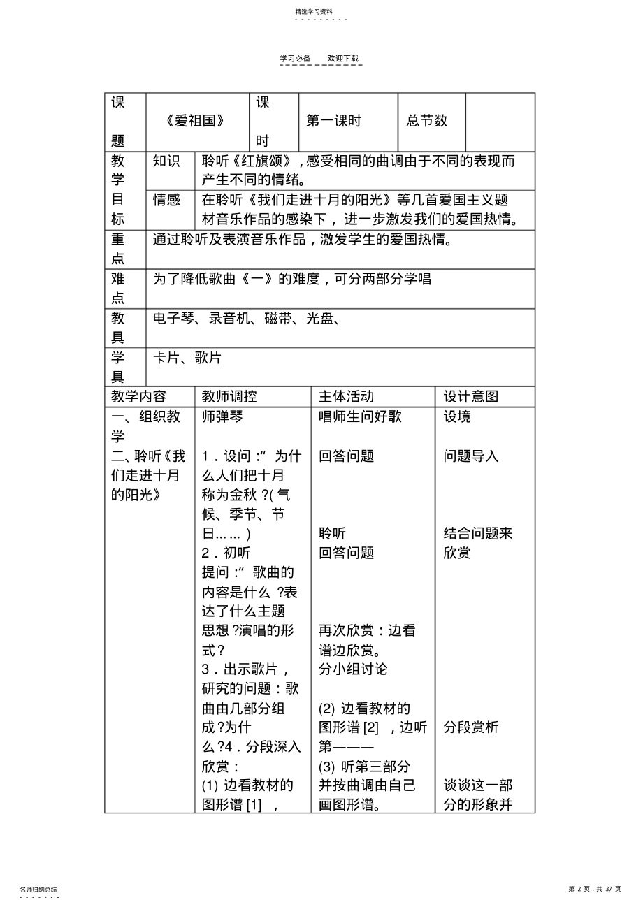 2022年人音版三年级下音乐教案表格 .pdf_第2页