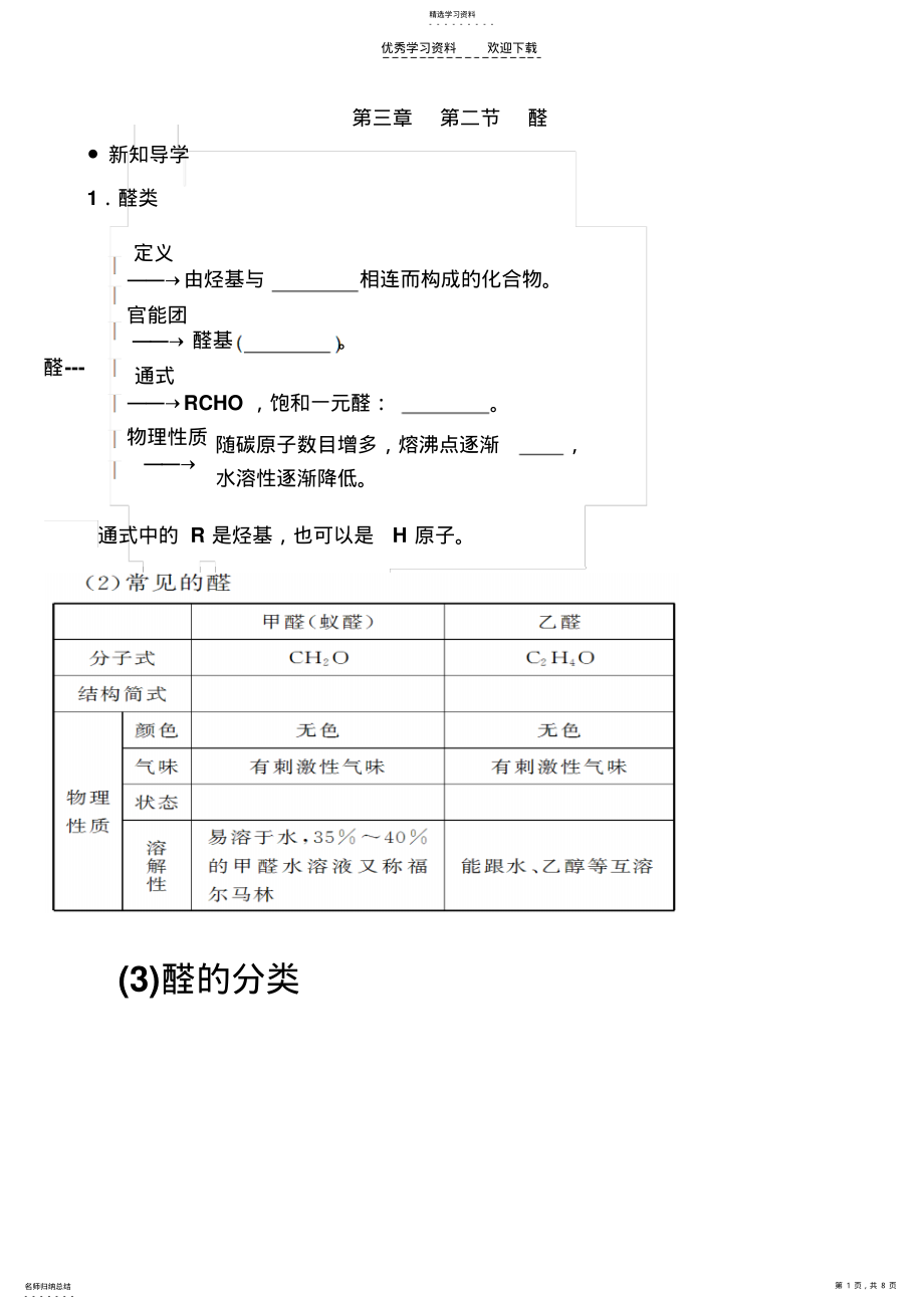 2022年人教版化学选修五有机化学基础第三章第二节醛 .pdf_第1页