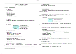 2022年人教版生物七年级上册复习资料 2.pdf