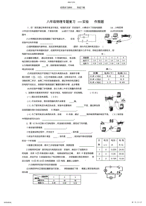 2022年八年级物理专题复习实验作图题 .pdf