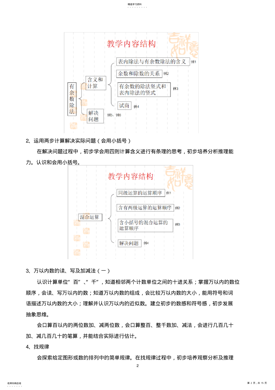 2022年人教版数学二年级下册教材分析 .pdf_第2页