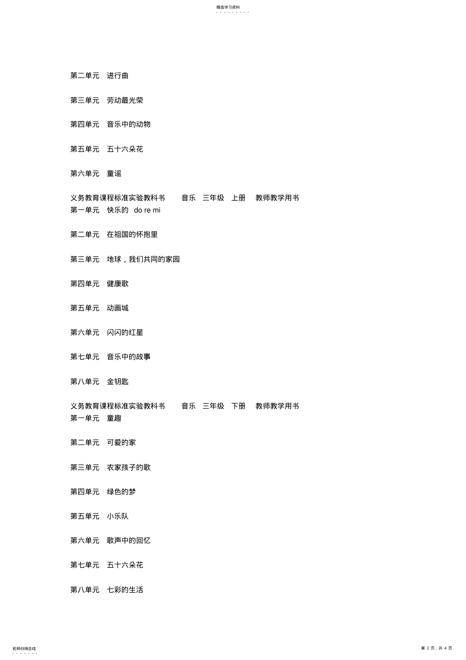 2022年人教版小学音乐课本目录 .pdf_第2页