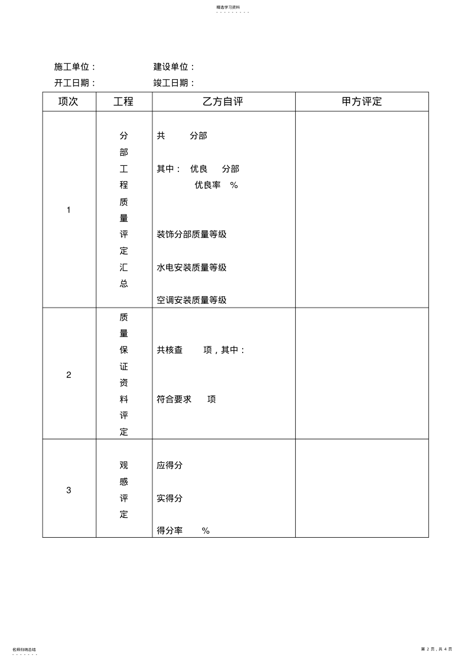 2022年竣工工程质量验收证书 .pdf_第2页