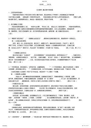 2022年红楼梦重点情节问答总结材料 .pdf