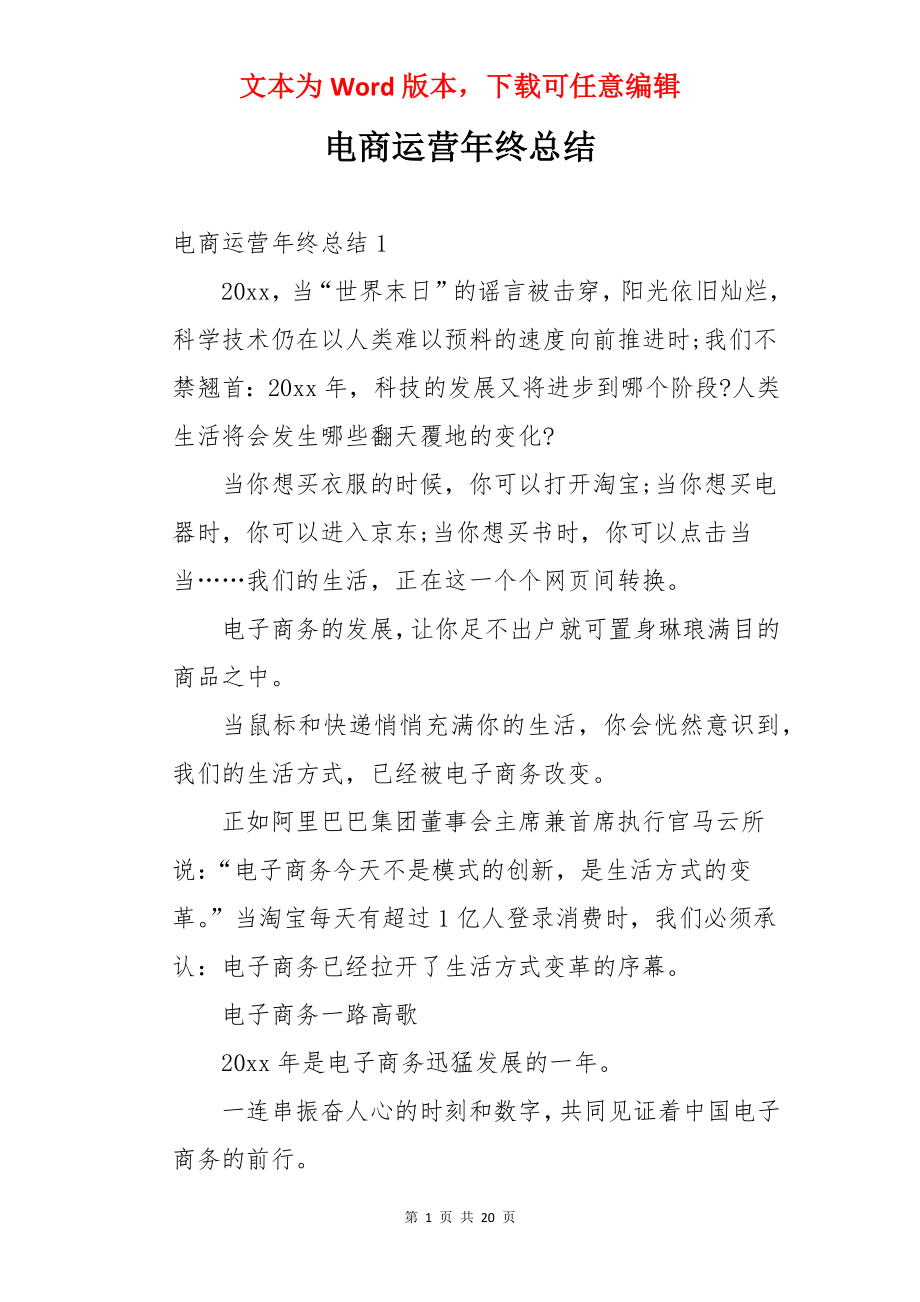 电商运营年终总结.docx_第1页