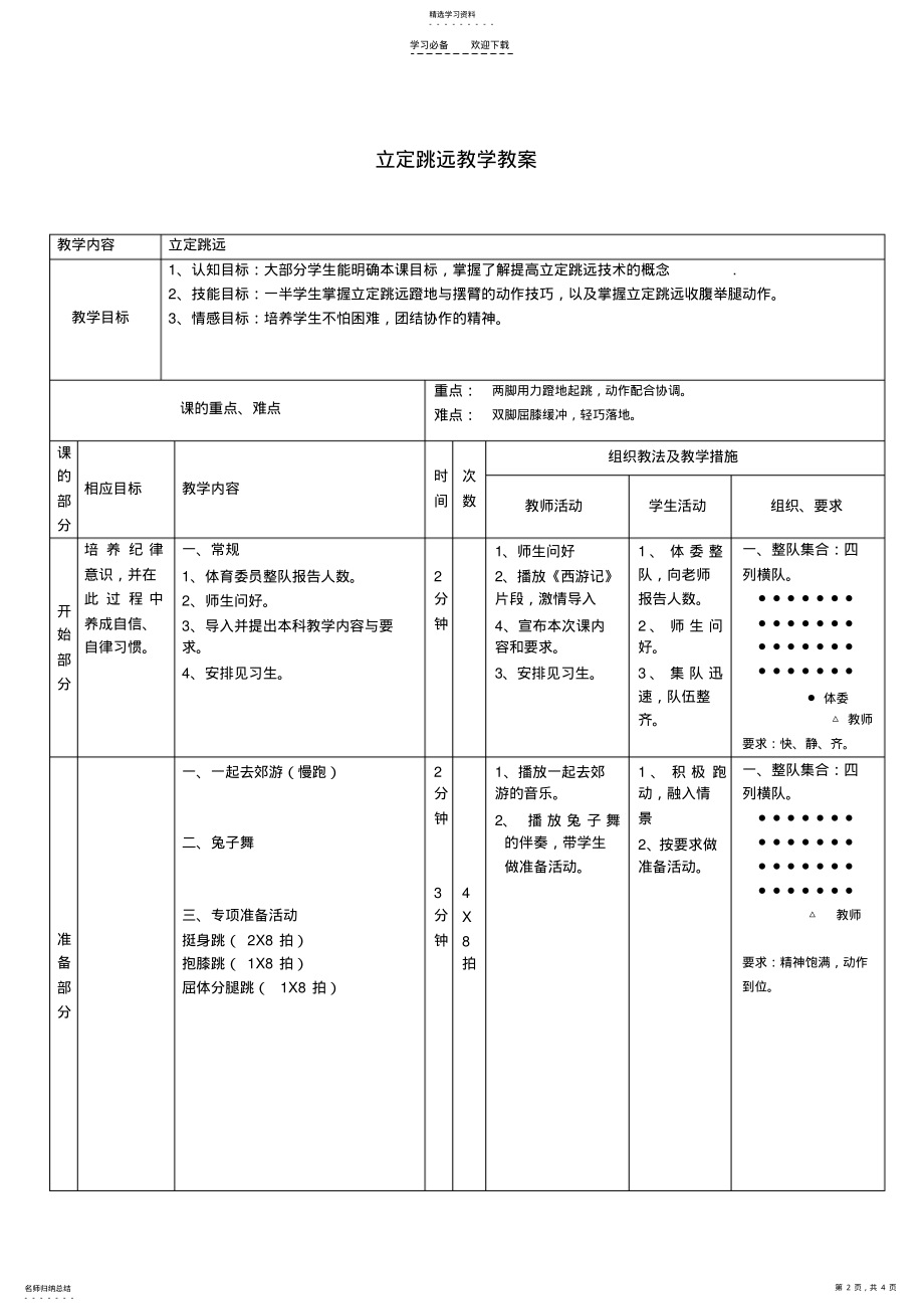 2022年立定跳远公开课教案 .pdf_第2页