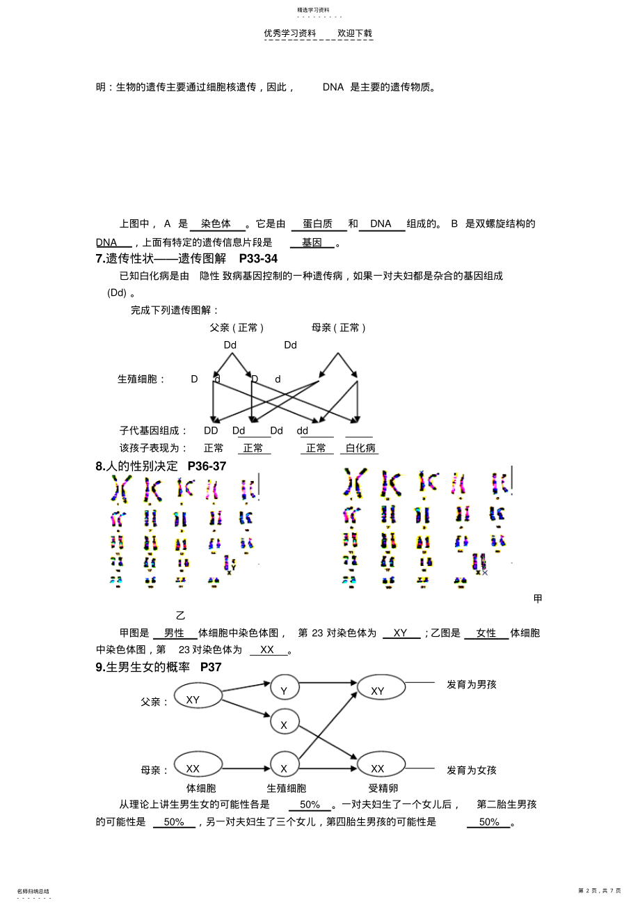 2022年八年级生物复习提纲 .pdf_第2页