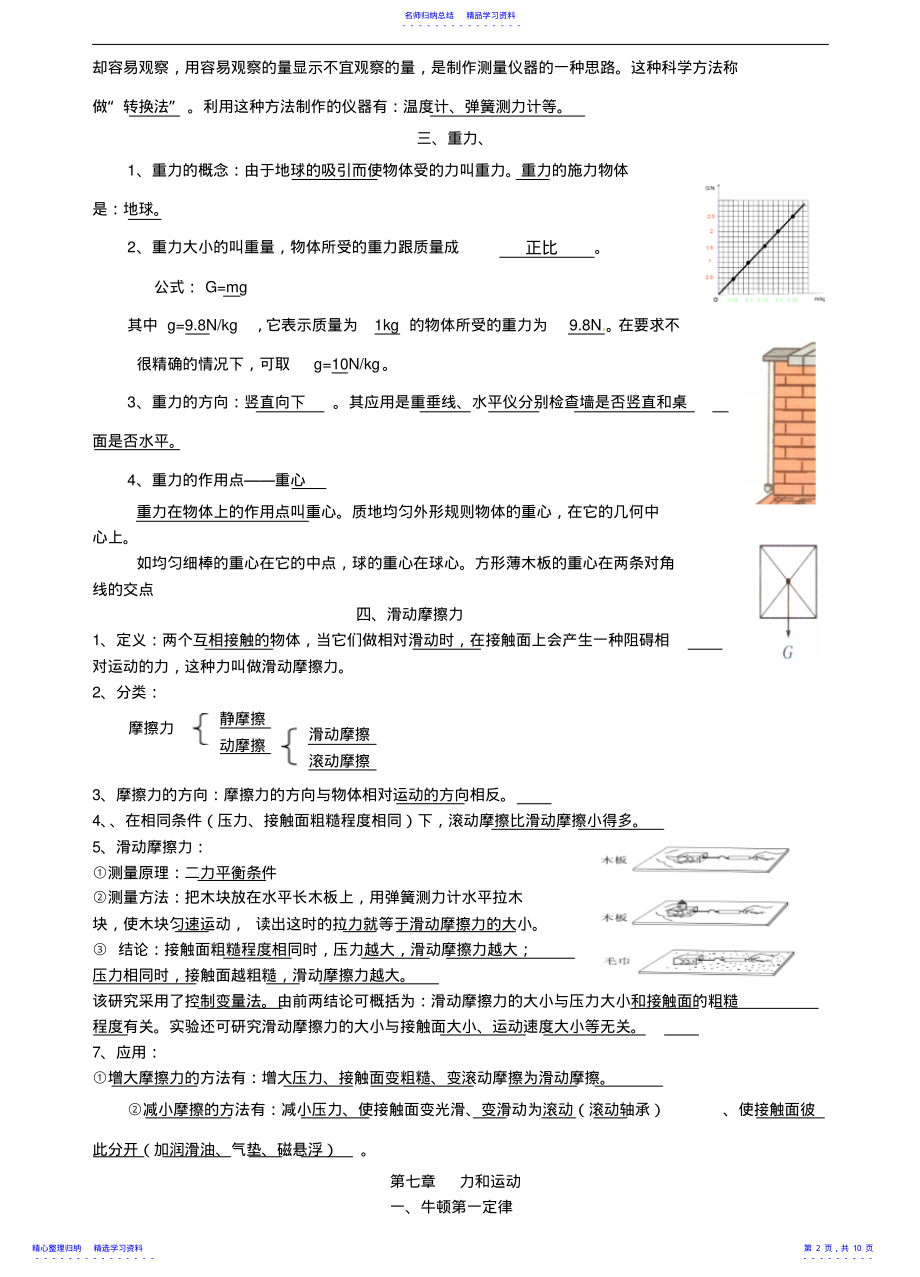 2022年八年级下学期物理知识点汇编 2.pdf_第2页